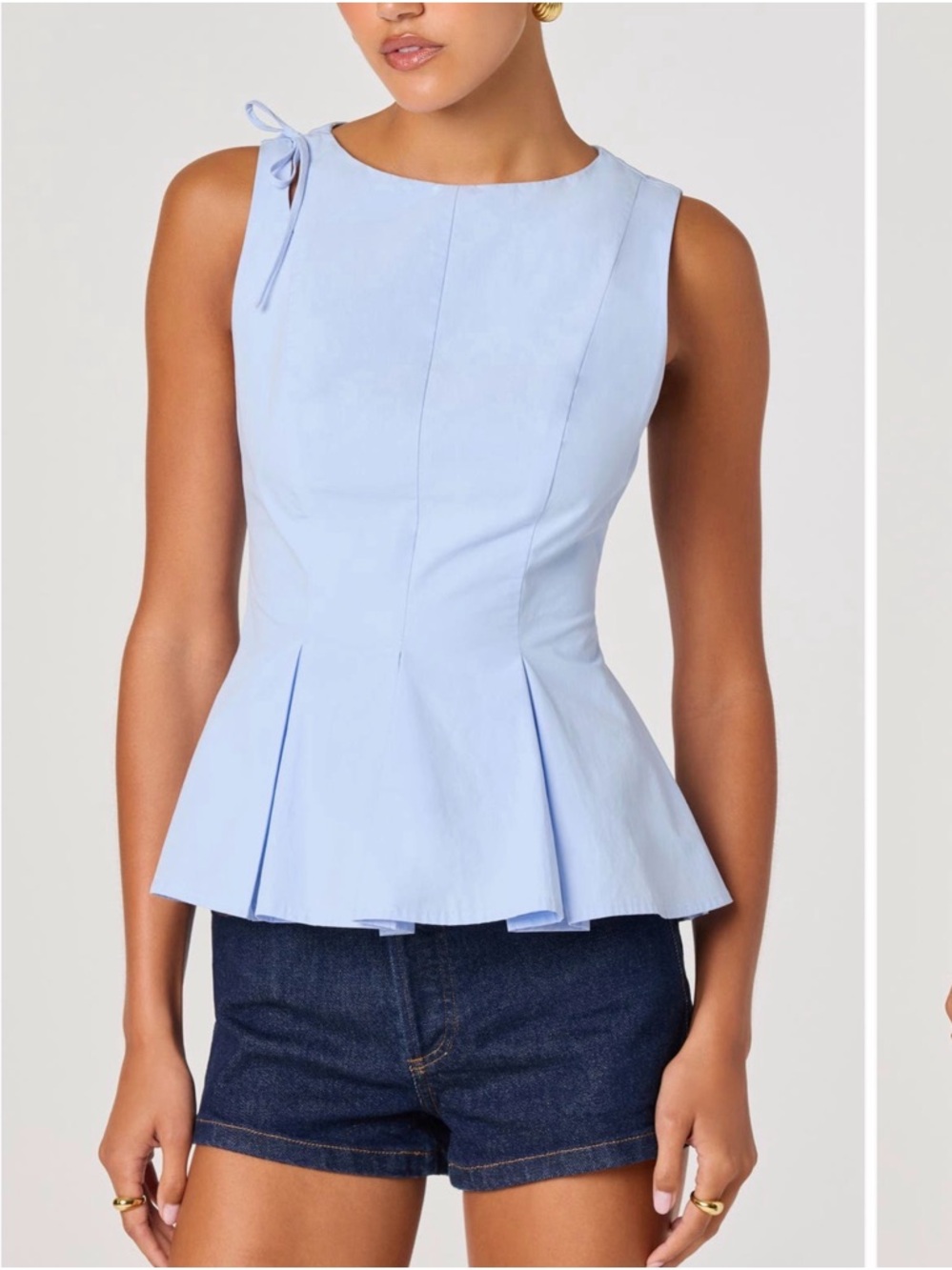 Kalish Sleevless Peplum Top NWT